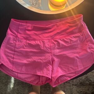 Lululemon Athletica Bright Pink Athletic Shorts 4in